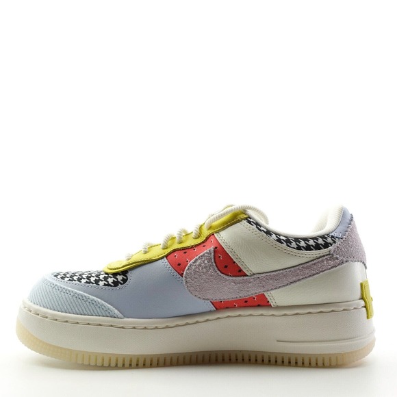 Nike Air Force 1 Shadow Patchwork Sail Hydrogen Blue DM8076-100 Womens Size 10 - Picture 2 of 11